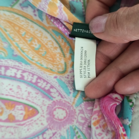 Lauren Ralph Lauren Multicolor Paisley Surplice V-neck sleeveless dress size S - Picture 14 of 15